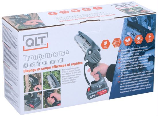Lot mini tronçonneuses sans fil QLT 21V – 300 pièces – QLT