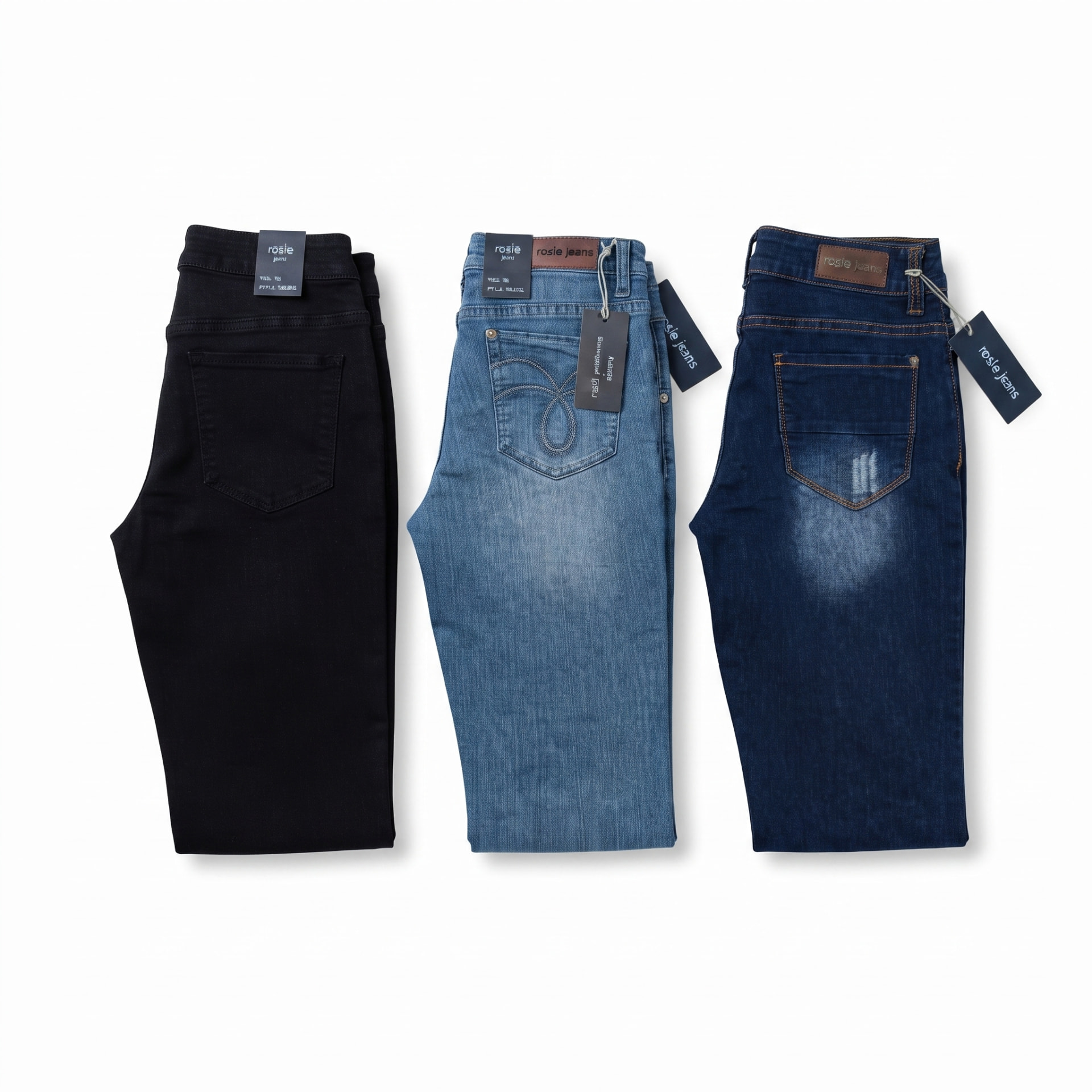 Lot de déstockage Mode femme — Lot jeans femme Rosie Jeans skinny – 3 coloris, 300 kg (≈ 500 pièces) — photo 1